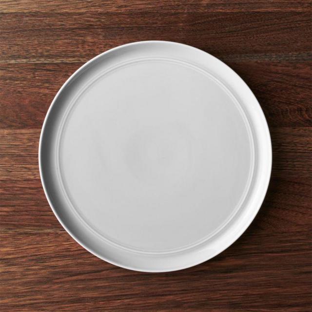 Set of 4 Hue Light Grey Dinner Plates