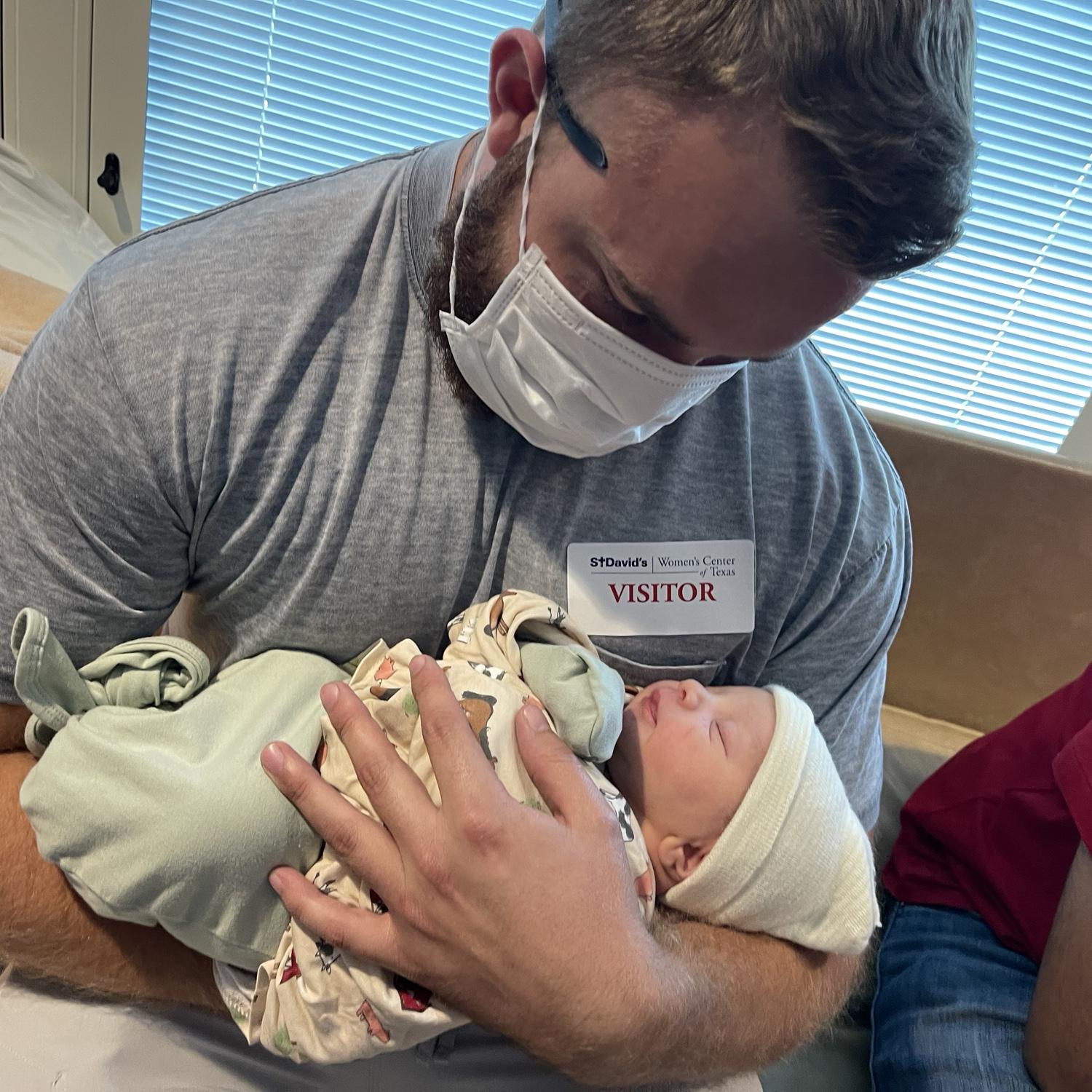 Tio Brian met baby Antonio long before Tia Kass did as she was in DC!