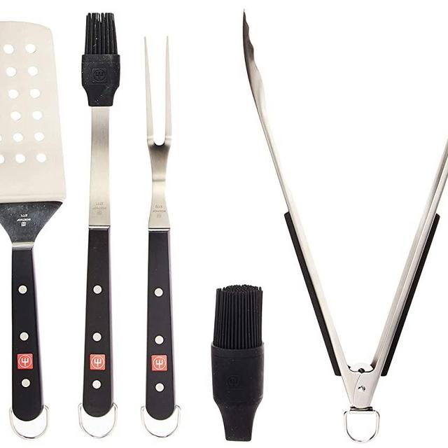 WUSTHOF BBQ Set Cook's Tools, One Size, Black