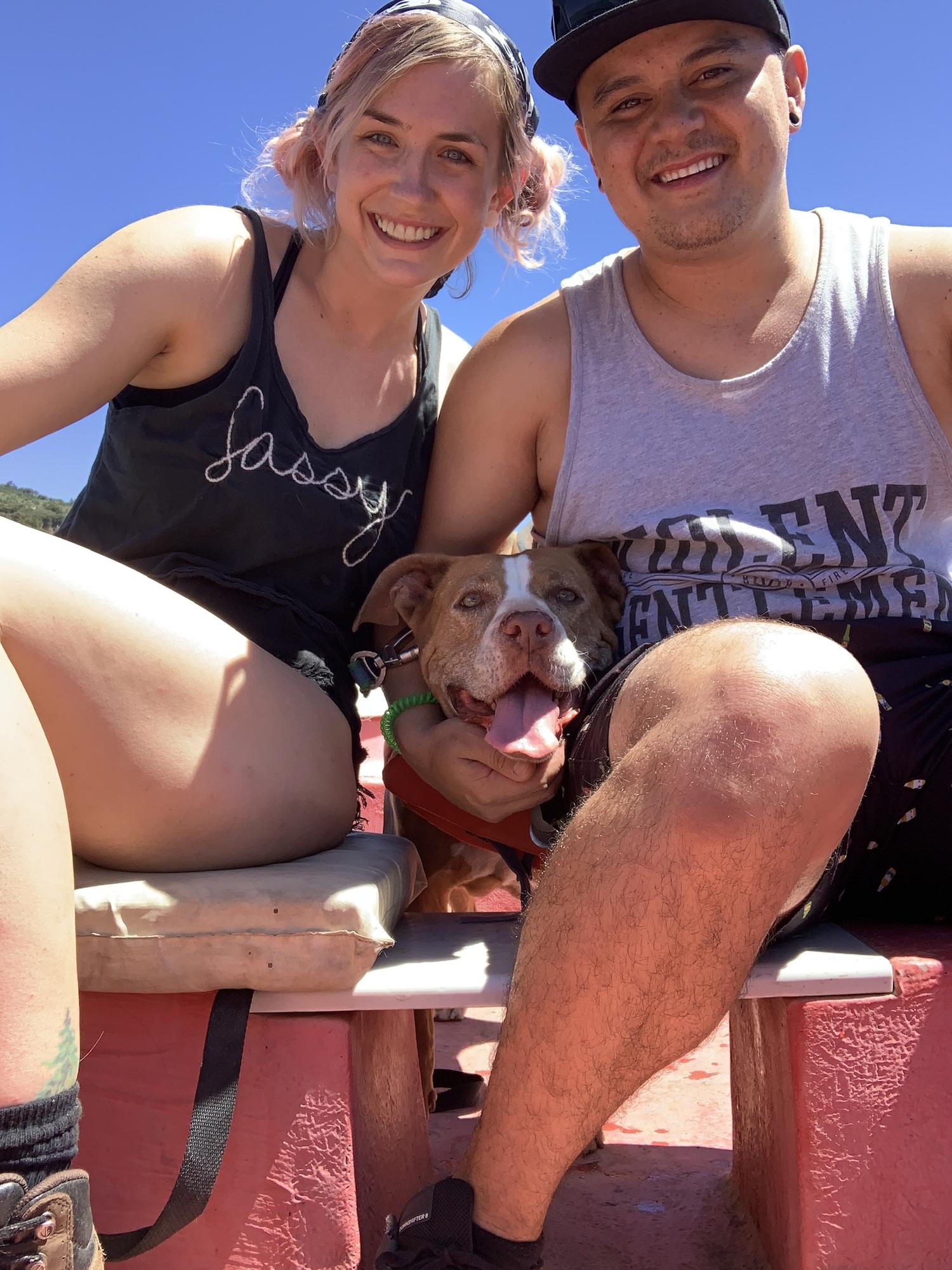 Frankie’s first boat ride 
Summer 2020