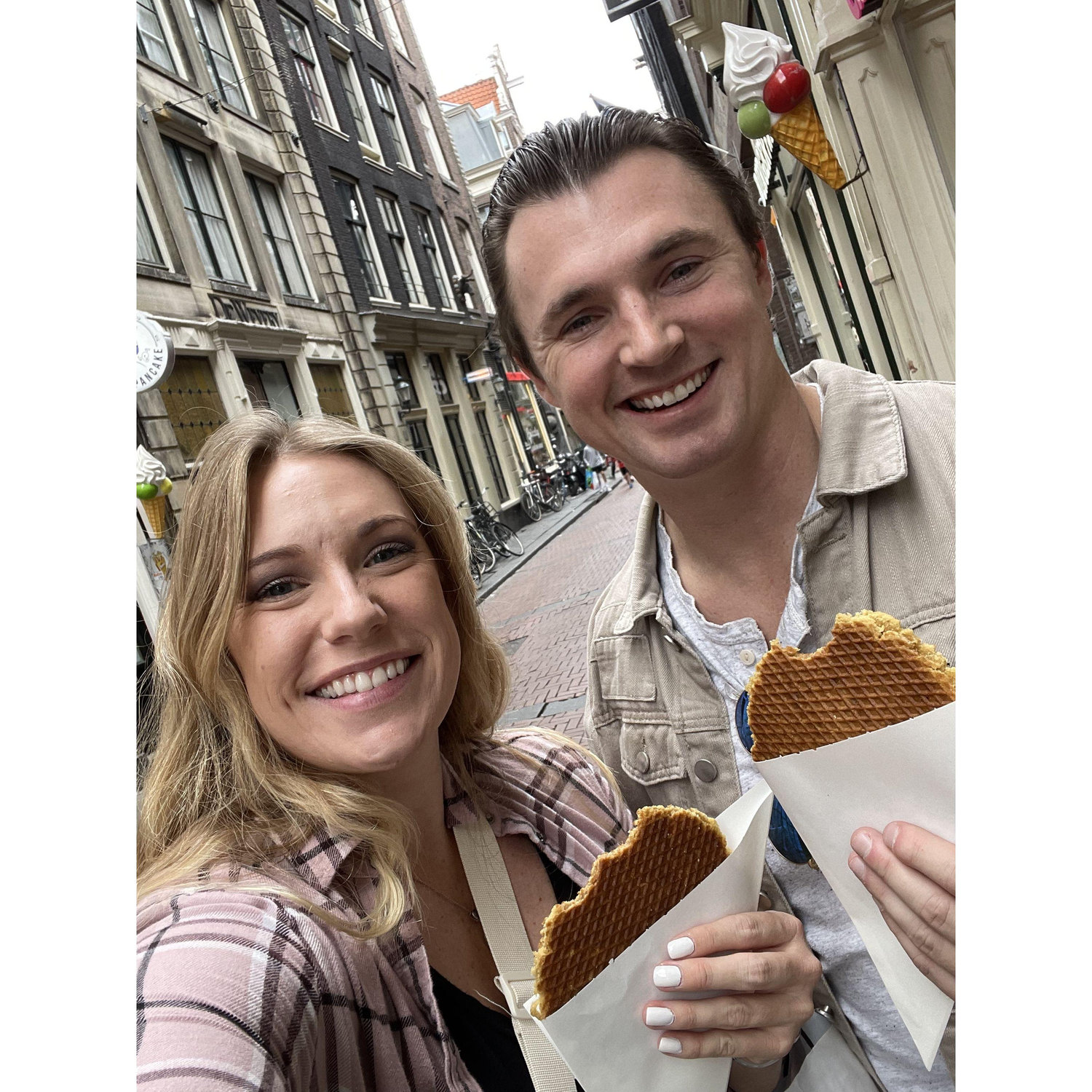 Fresh Stroopwafels in Amsterdam