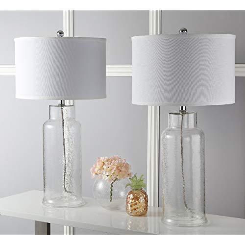 Safavieh Lighting Collection Bottle Glass Clear 29-inch Table Lamp (Set of 2)
