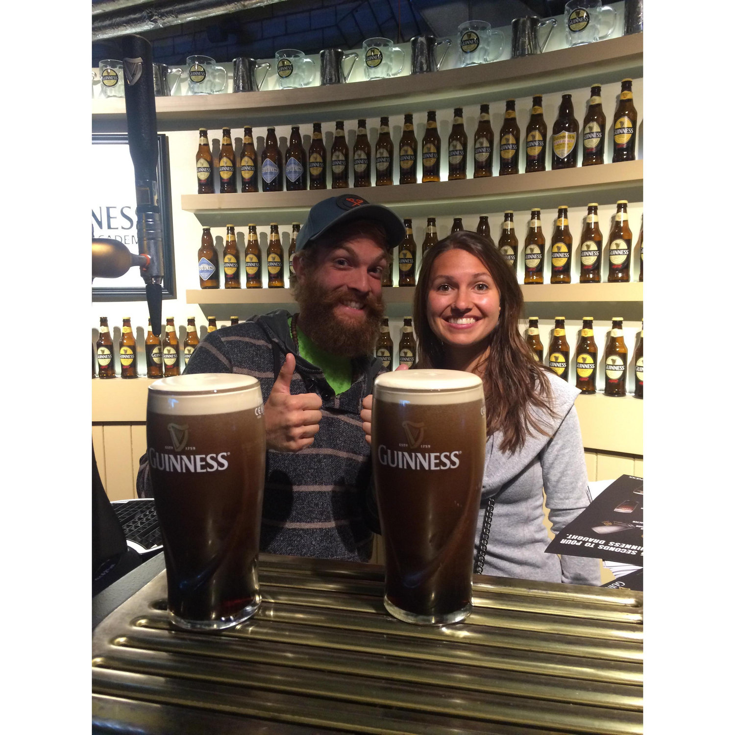 We learned how to pour the perfect Guinness draft! Dublin, Ireland