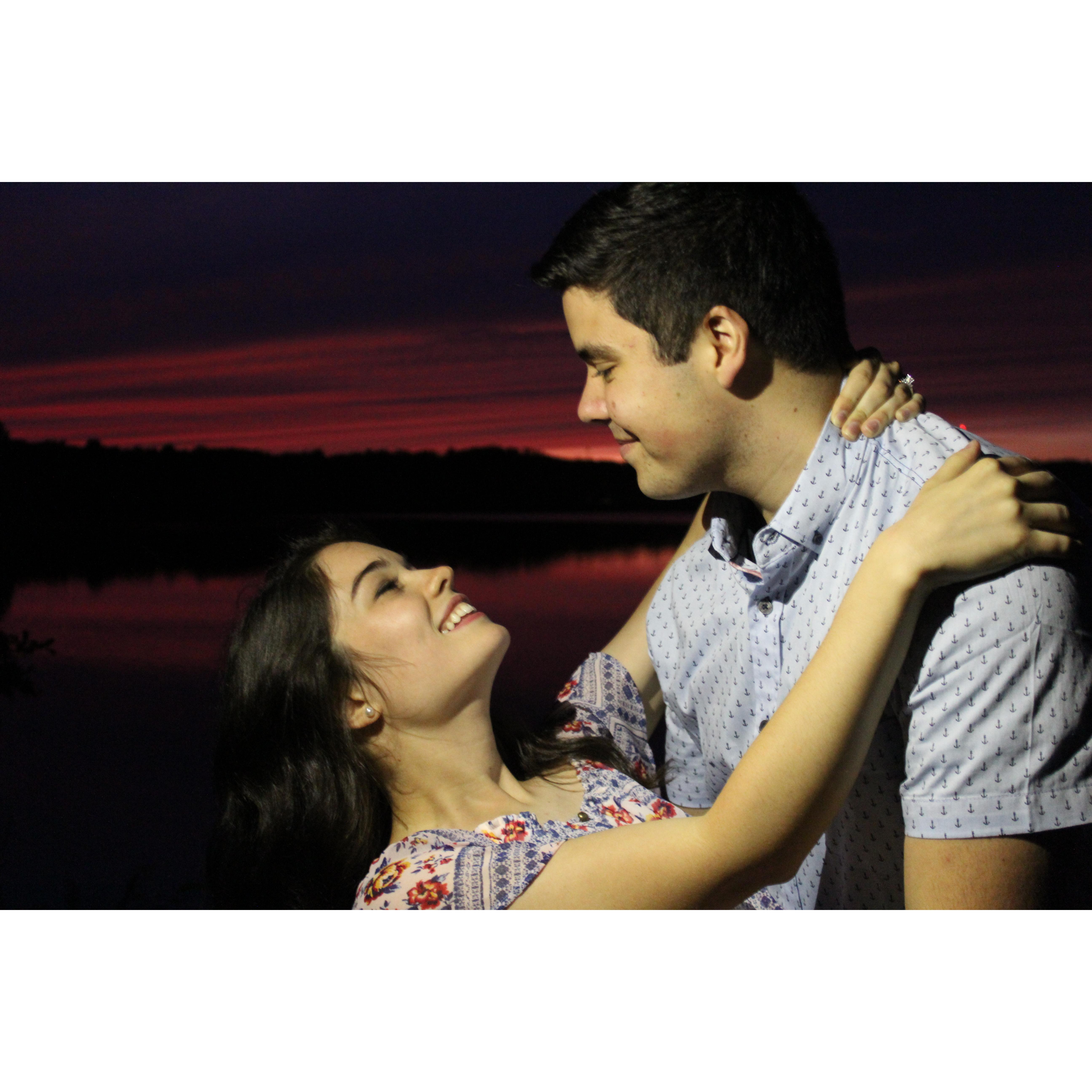 Engagement shoot taken by Ashely Funes.