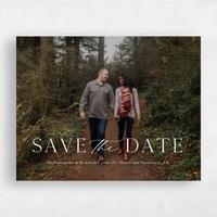 White Wedding Save the Date - Manarola Photo