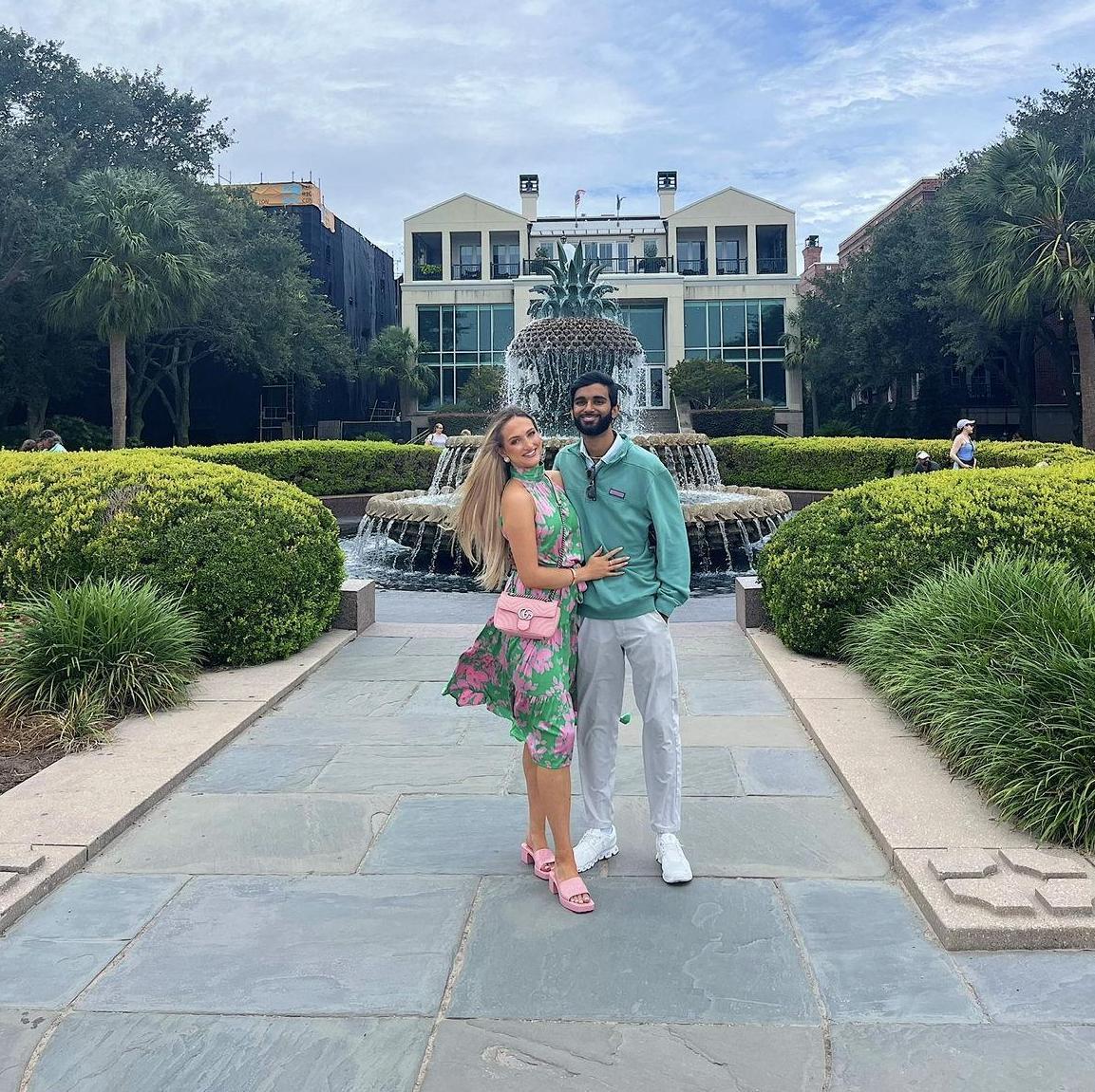 Abhilash's first job upon graduation was in South Carolina! The couple enjoyed this time taking weekend trips to explore a new part of the country together. Charleston was their favorite place!