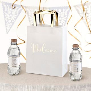 Wedding Welcome Bags with Bottle Wraps Set