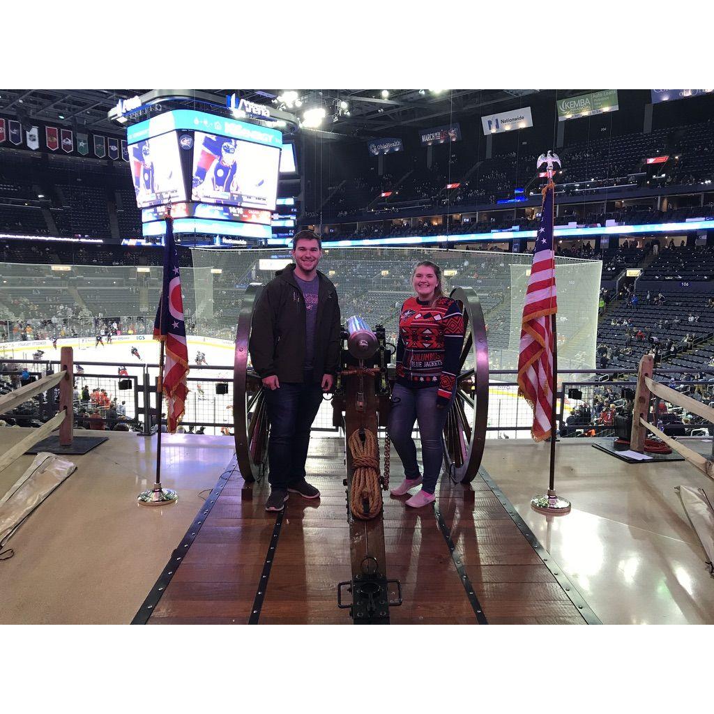 First Blue Jackets Game, Columbus, OH- 2017