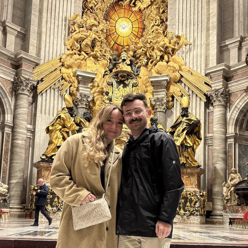 In St. Peter's Basilica in the Vatican - Rome (kinda), Italy