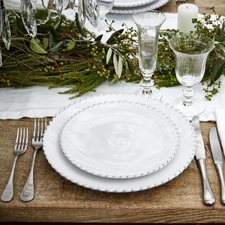 Pearl White Dinner Plate, Set of 2
