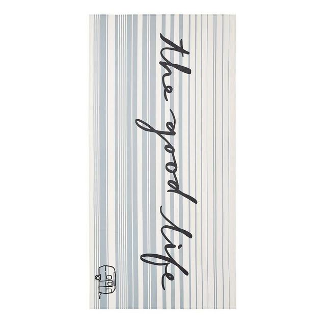 Blue Airstream Good Life Beach Towel, 40x72"