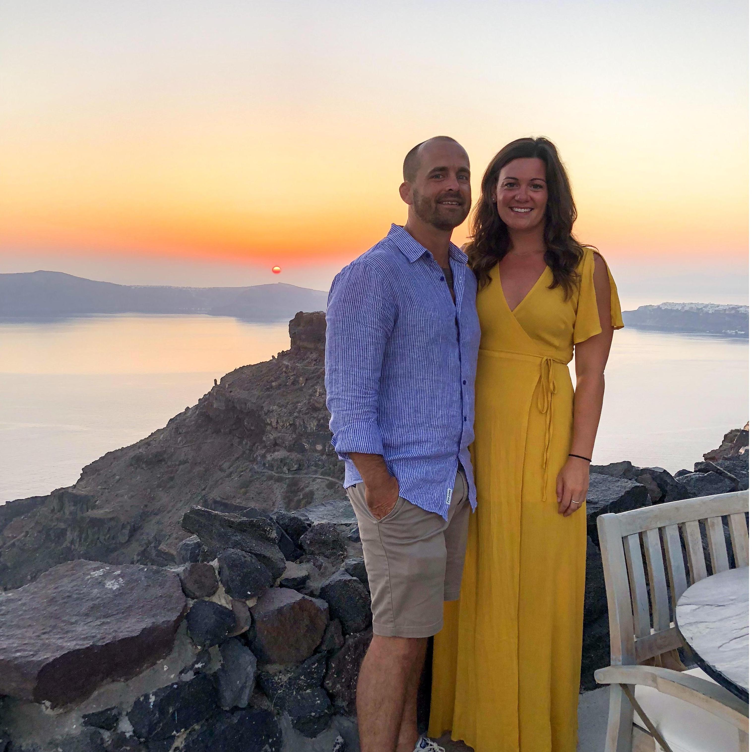 santorini sunset