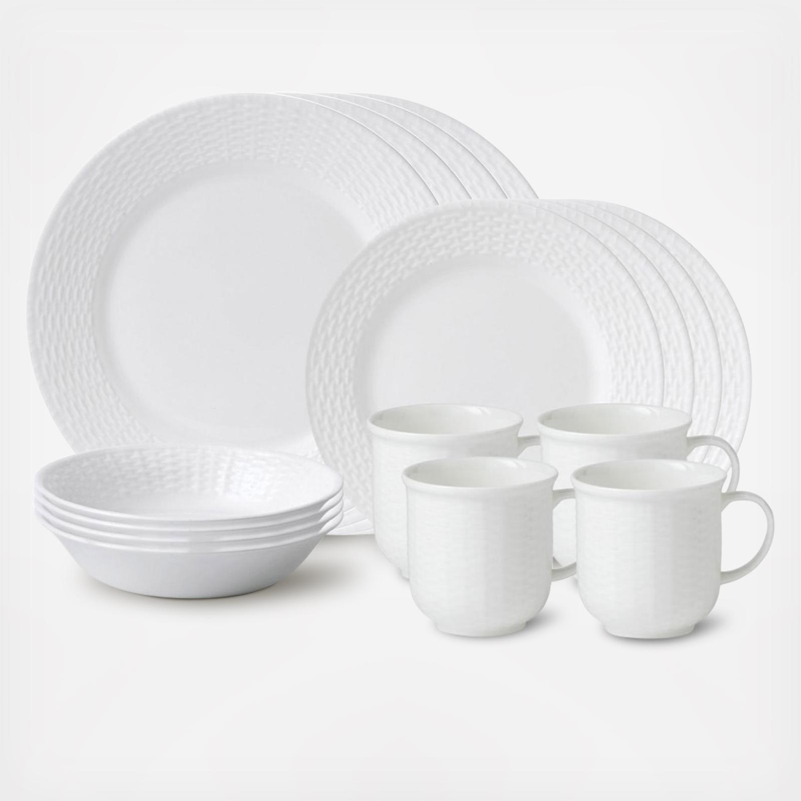 Wedgwood, Nantucket Basket 16-Piece Dinnerware Set, Service for 4