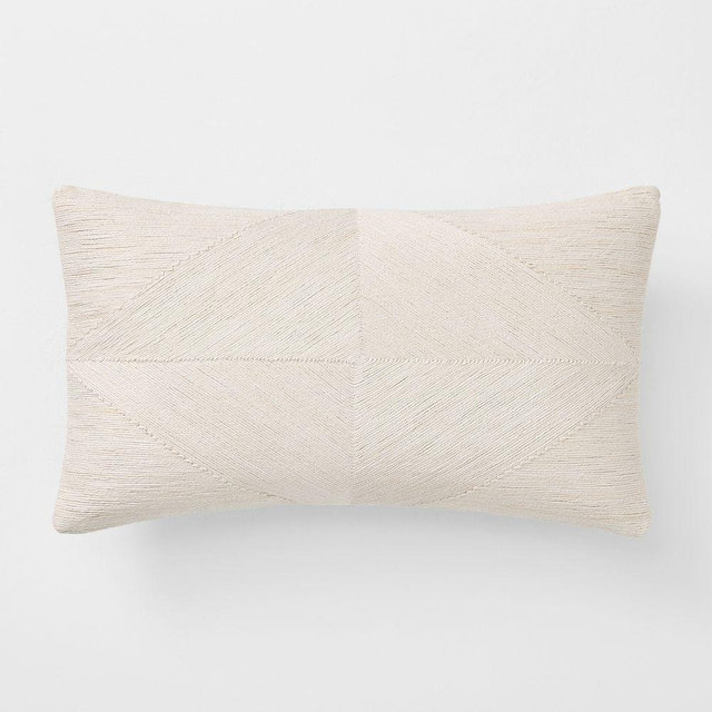 Jute Geo Pillow Cover