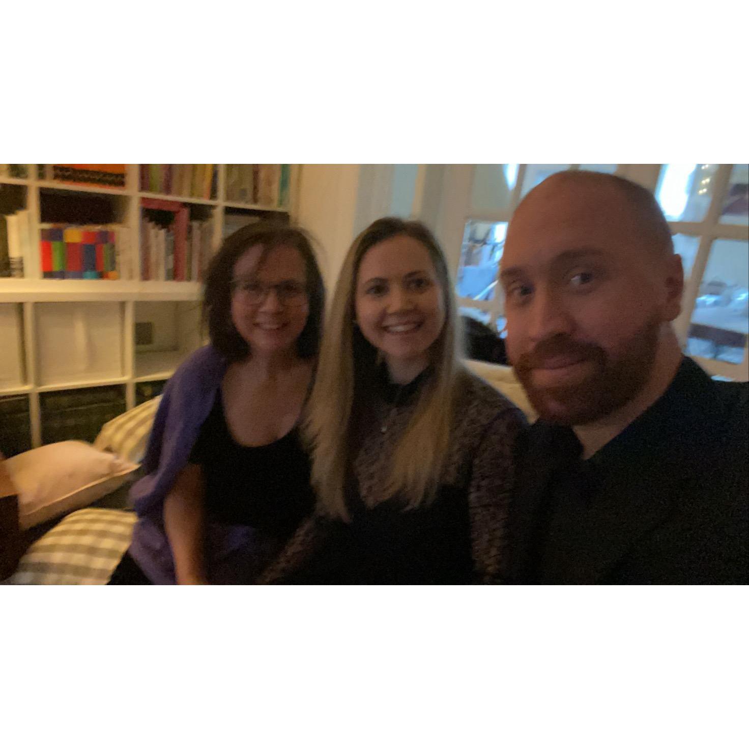 Mum (Katharine), Haley and Ben in Toronto