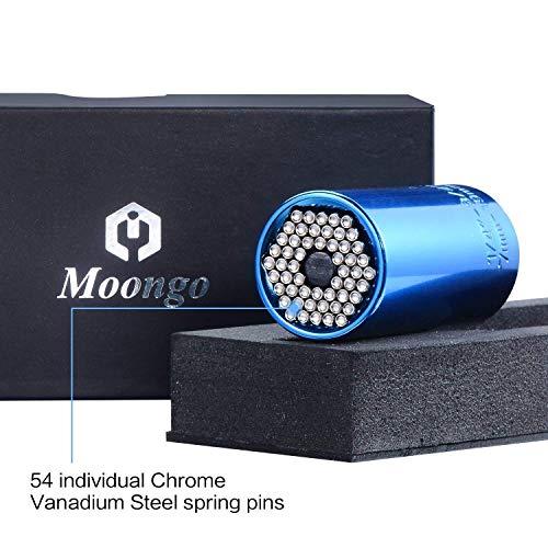 Moongo Tool Universal Socket, Gifts for Dad from Daughter Son - Christmas Gifts for Men, Father/Dad, DIY Handyman, Husband, Guys, Boyfriend, Him, Unique Tools for Men (7-19mm) Power Drill Adapter