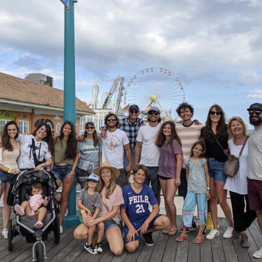 chillin' with the rizzello clan in wildwood. oh those wildwood days!