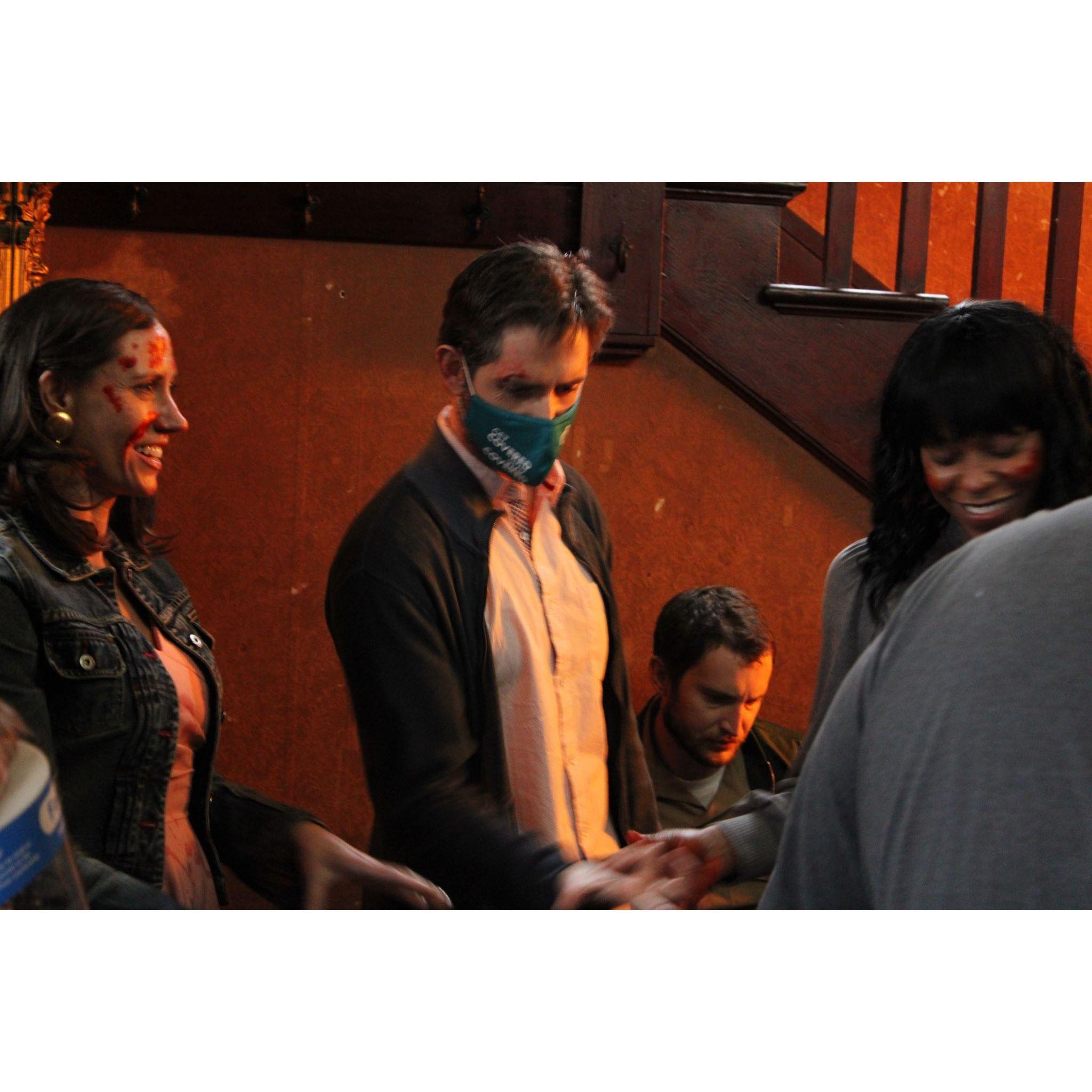 On the set of "This Land"