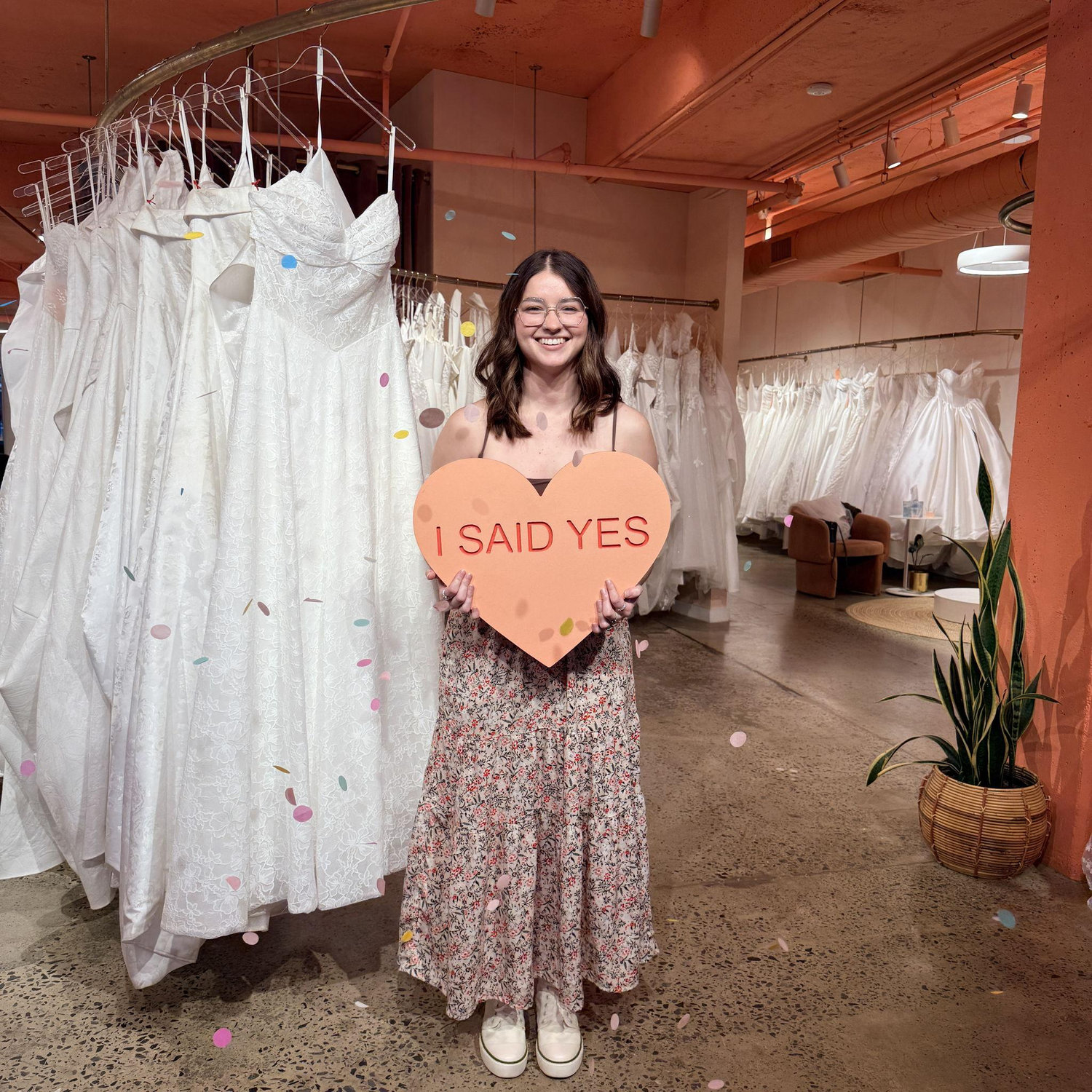 Chloe said "Yes to the dress"!