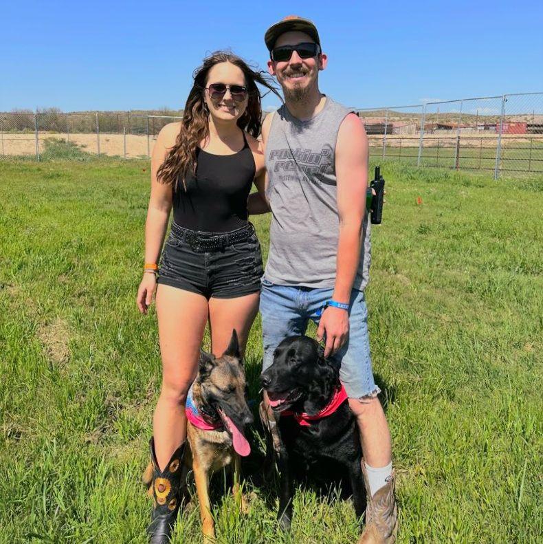 Us and the pups at Country Thunder