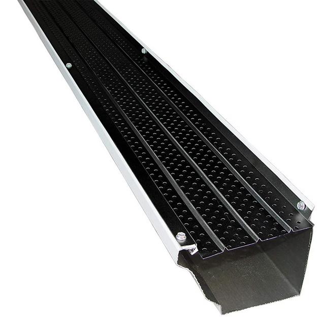 FlexxPoint 30 Year Gutter Cover System, Black Commercial 6" Gutter Guards, 102'