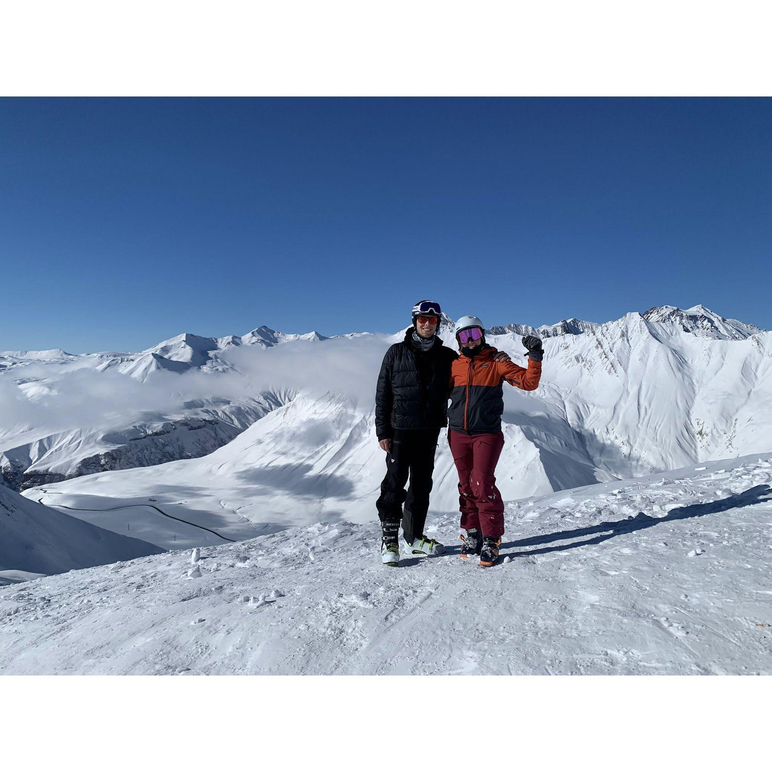 Skiing in the country of Georgia - our first international trip together!
