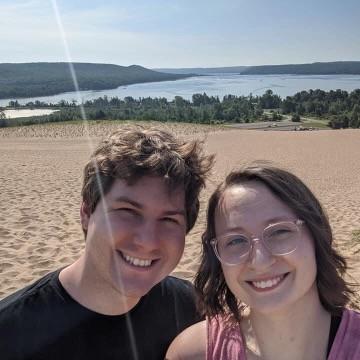 Climbing the Sleeping Bear Dunes in 2020