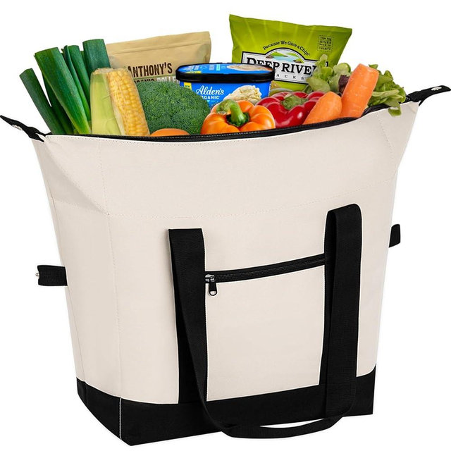 ADDIMOR Jumbo Insulated Cooler Bag, Premium Reusable 38L Soft Cooler Bags, Collapsible Cooler Leak Proof Portable Thermal Bags for Groceries Beach Travel Picnic Camping