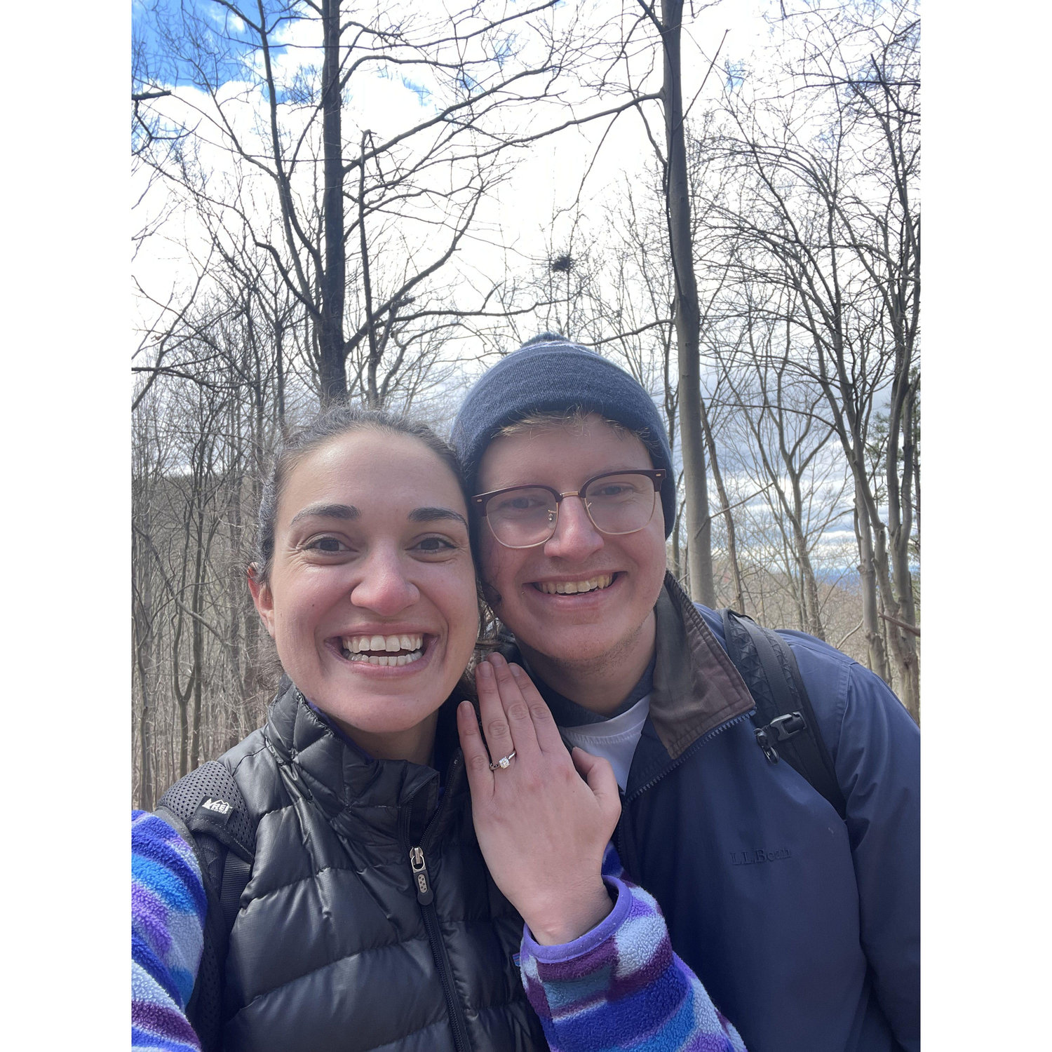 Engagement selfie @ Raven Rocks