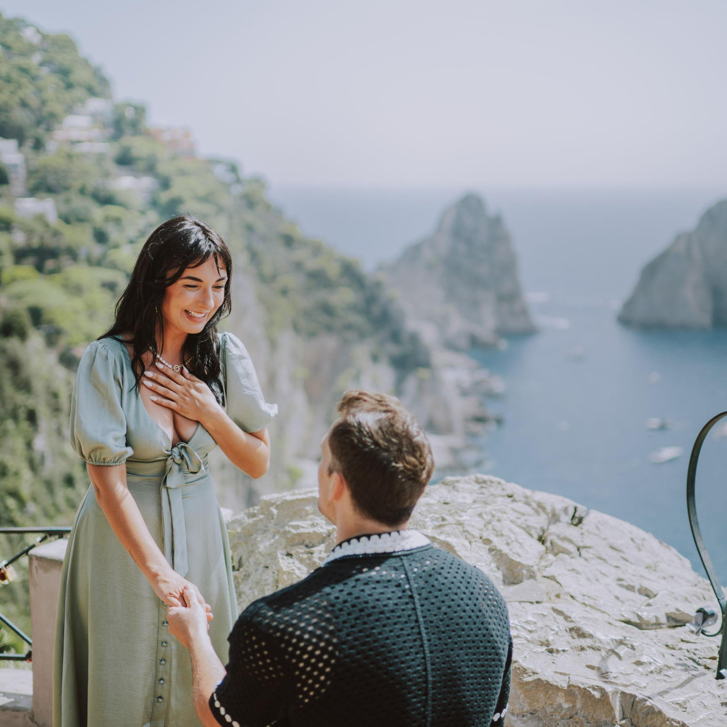 He popped the question!
