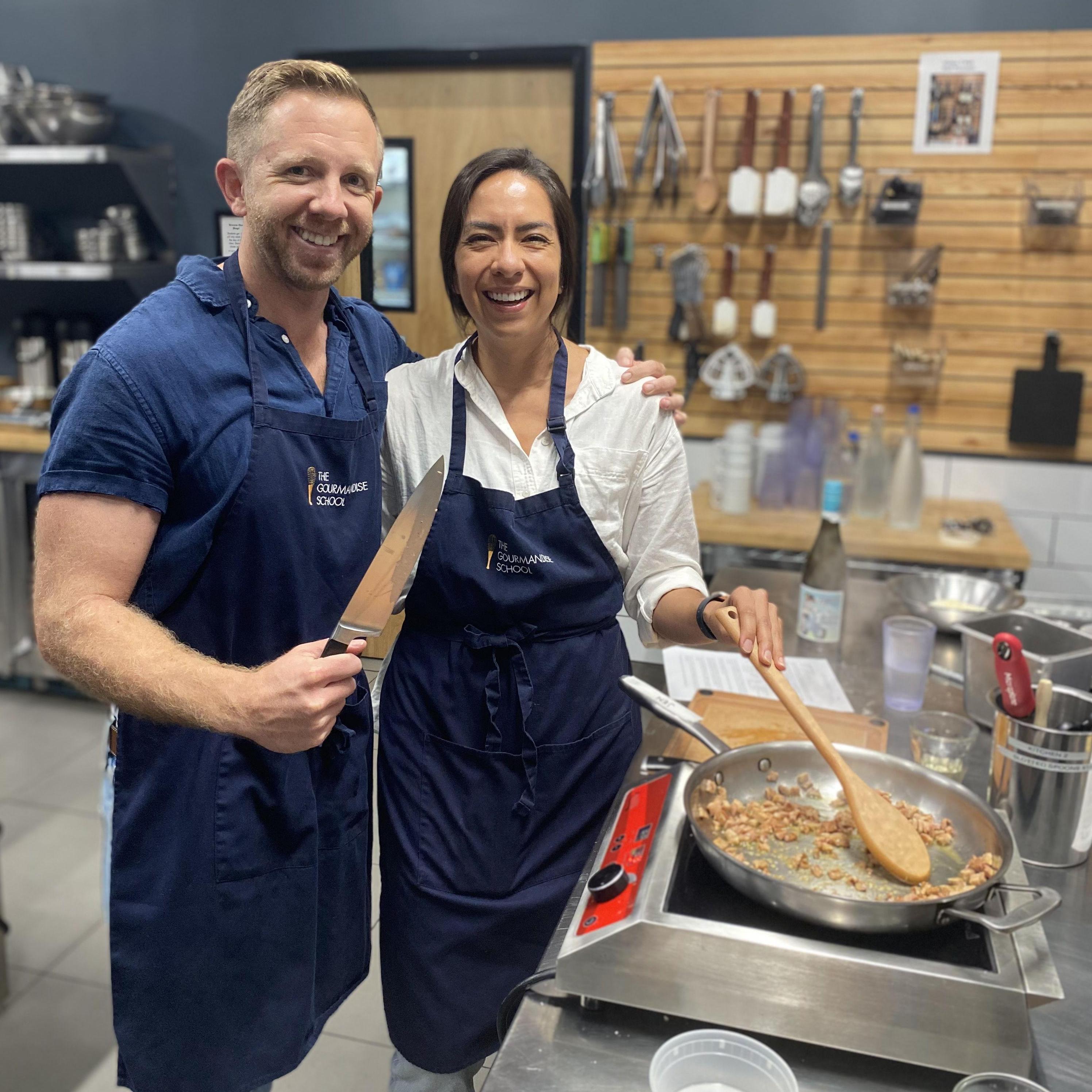 Charlie learning to cook