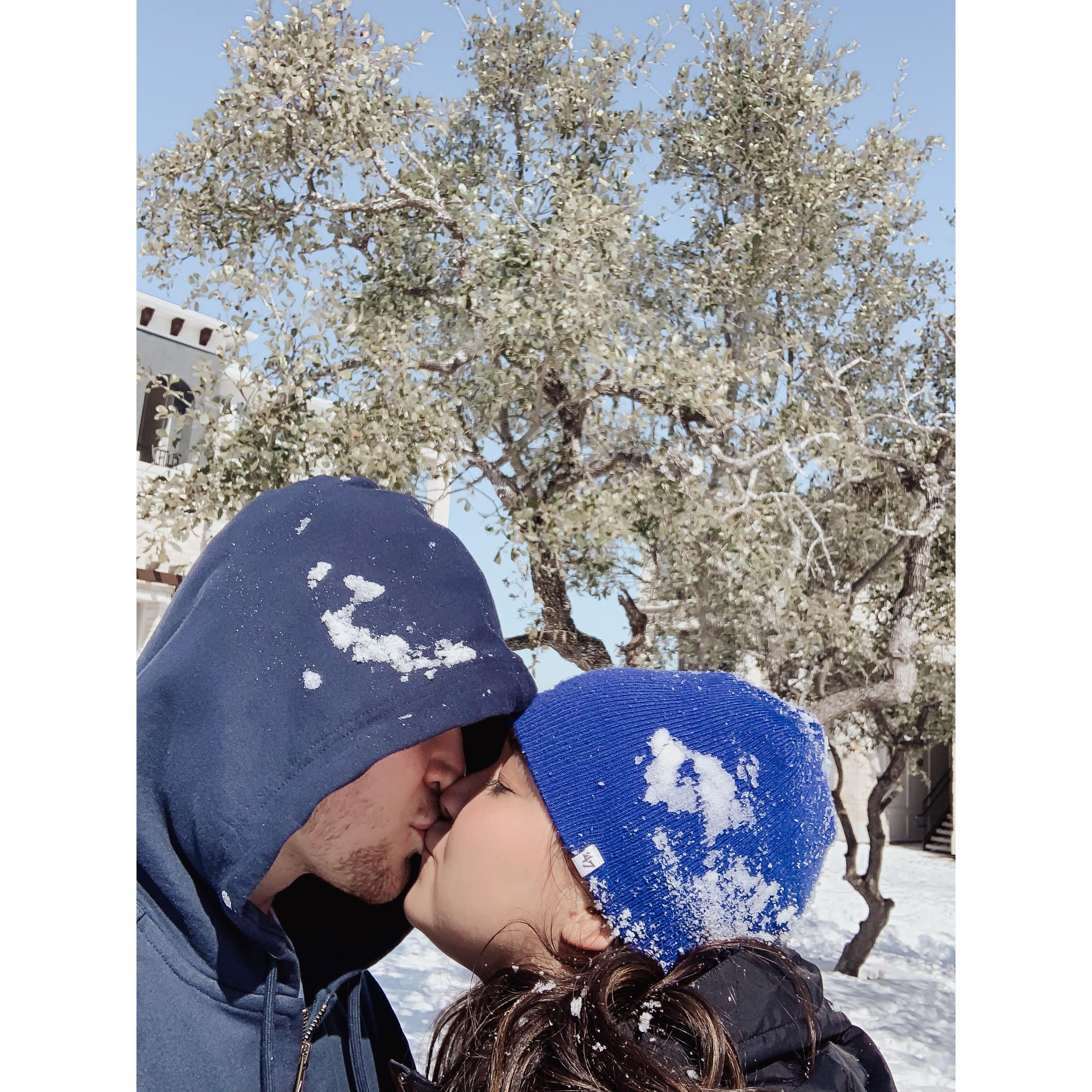 Snow kisses!