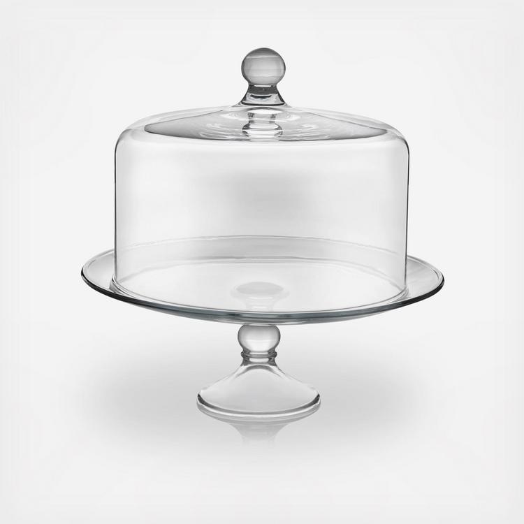 Libbey, Selene 2-Piece Cake Dome Set | Zola