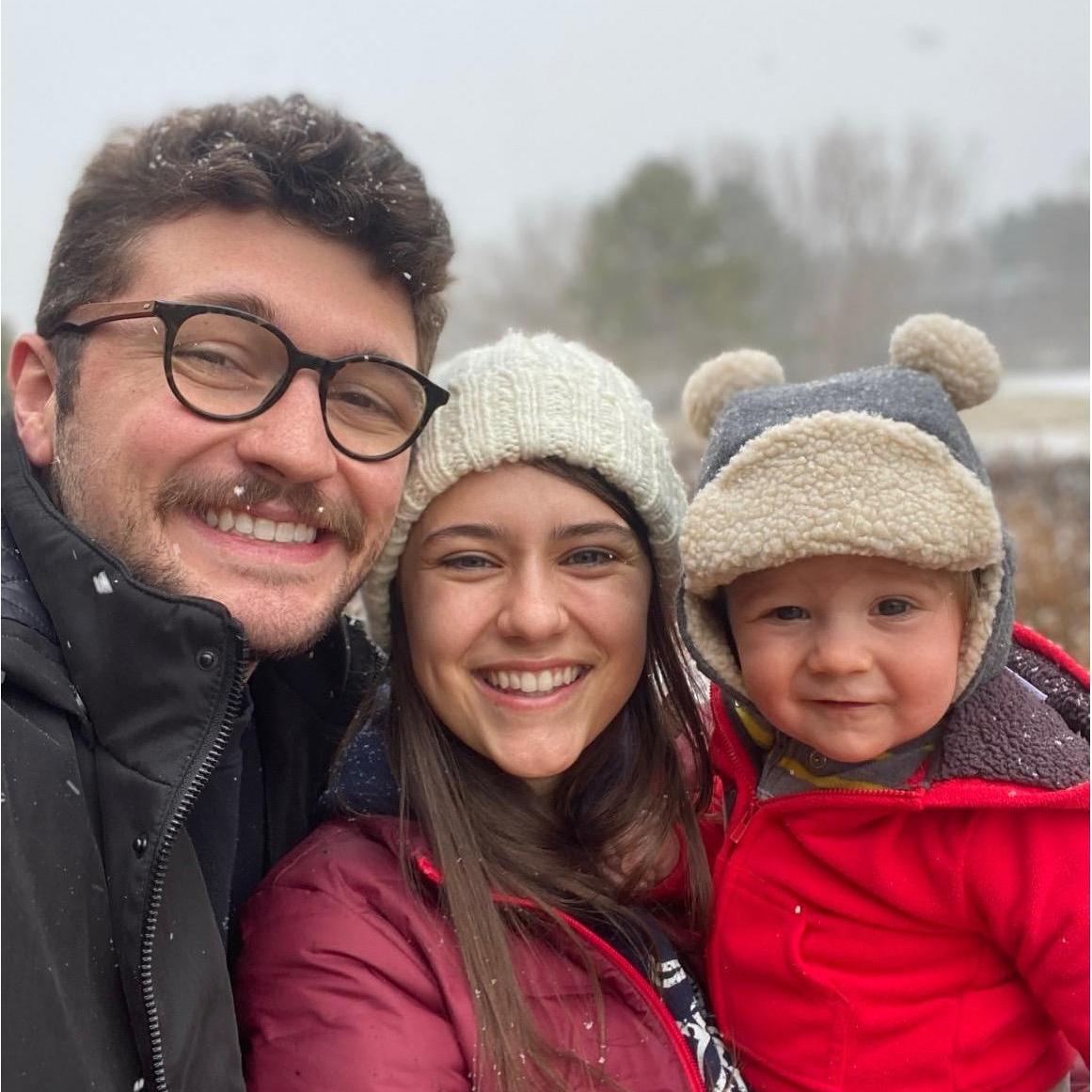 Charlie's first snow!