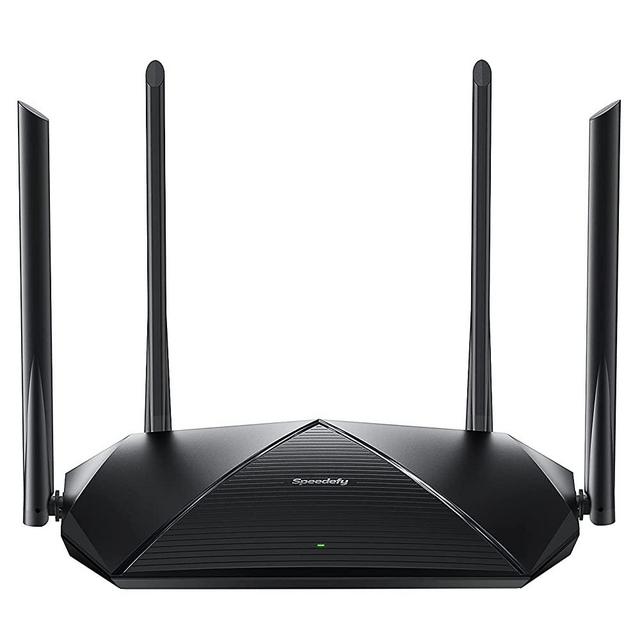 Speedefy WiFi 6 Router, AX1800 Smart WiFi Router, 4-Stream Dual Band Wireless Router for Home Internet & Gaming, 1.5GHz Quad-Core CPU, MU-MIMO, OFDMA, Parental Control, VPN, IPv6 (Model KX450)