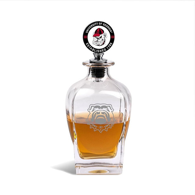 The Memory Company | Licensed NCAA Decanter with Mascot Stopper