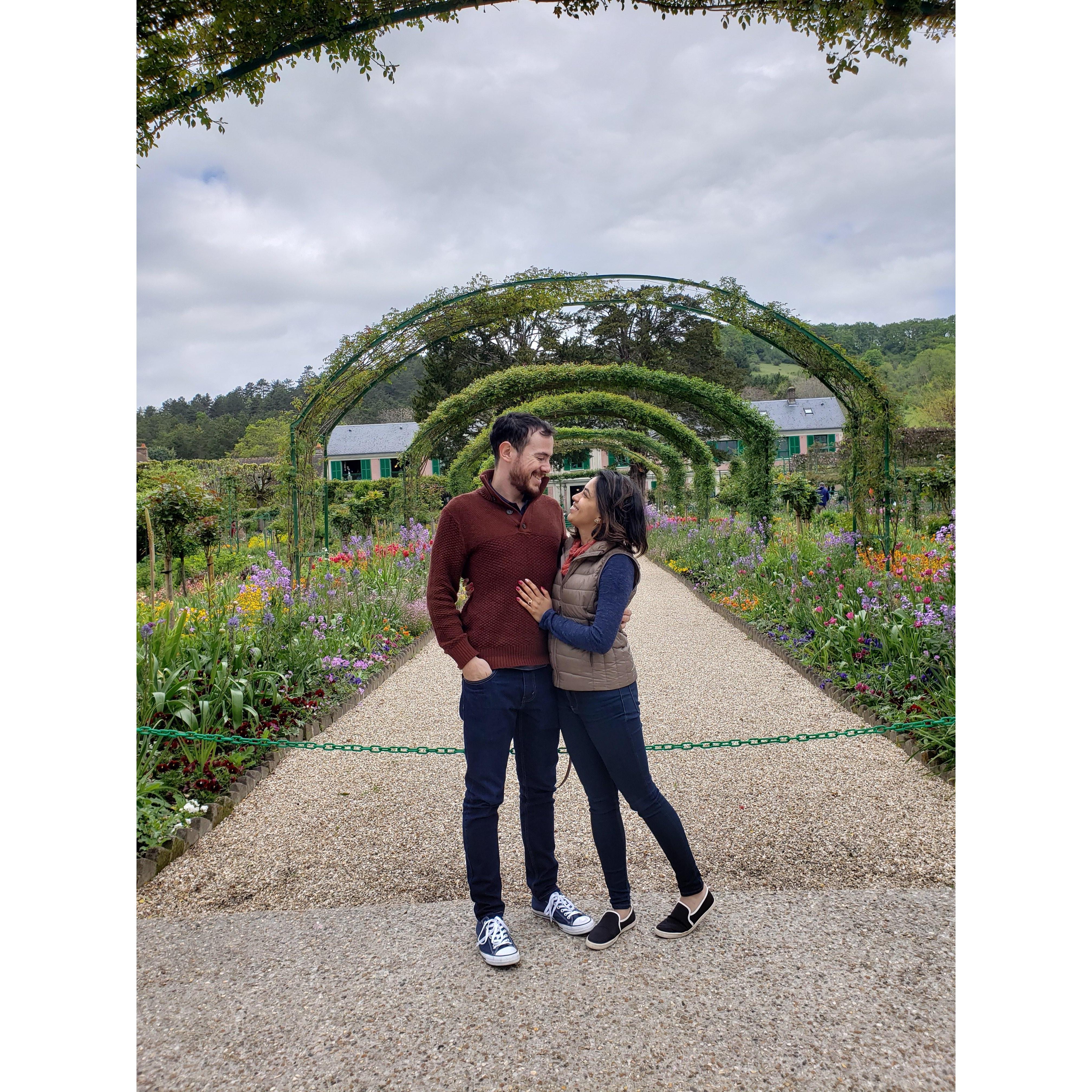 Visiting the Gardens – This was taken at gardens of Claude Monet in Giverny, France. We visited because Monet is Nami’s favorite artist. This was taken a few days after we got engaged.