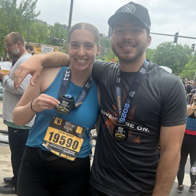 Ran the Pittsburgh Half Marathon together in May 2025