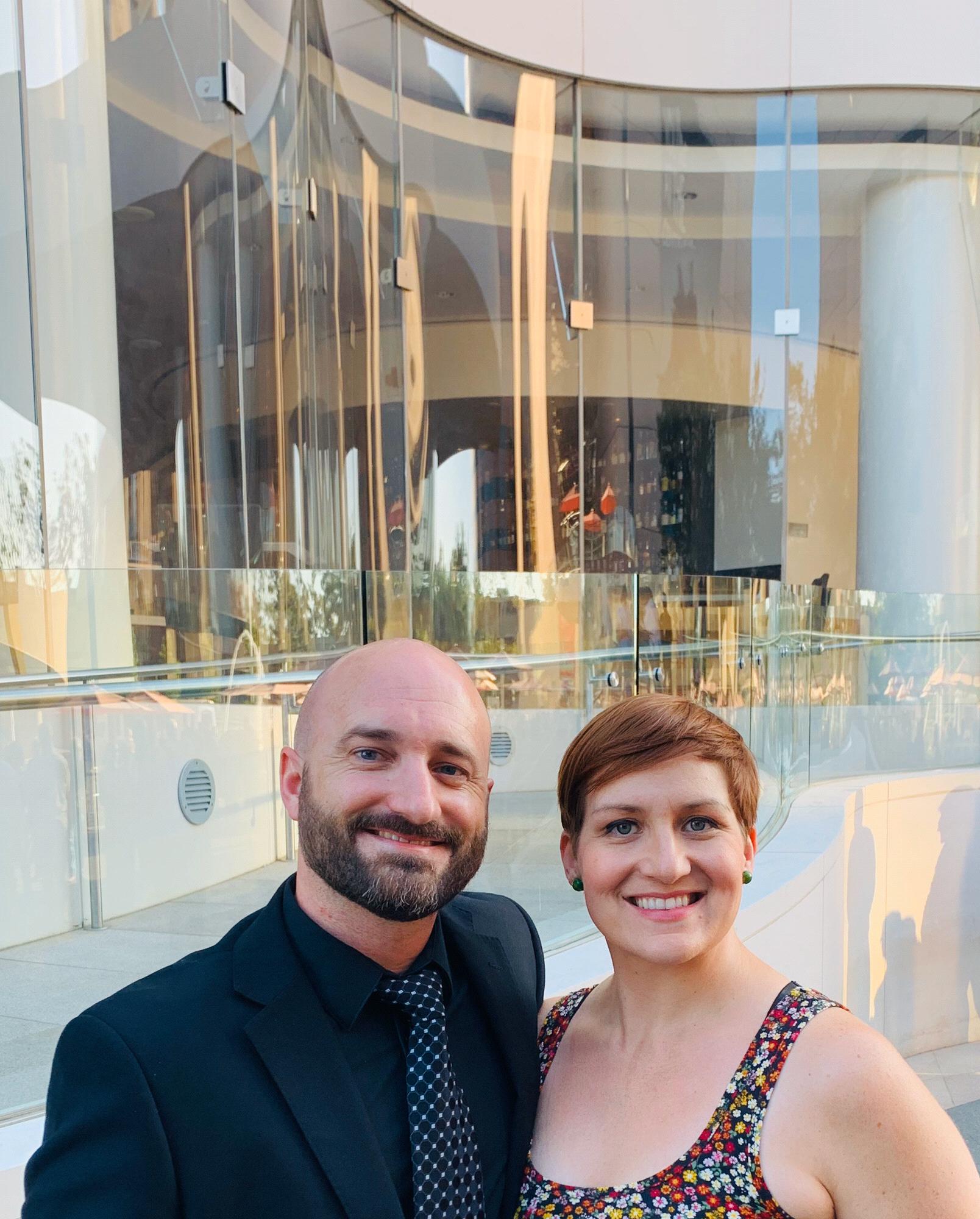 After one of Chris's concerts with Pacific Chorale.