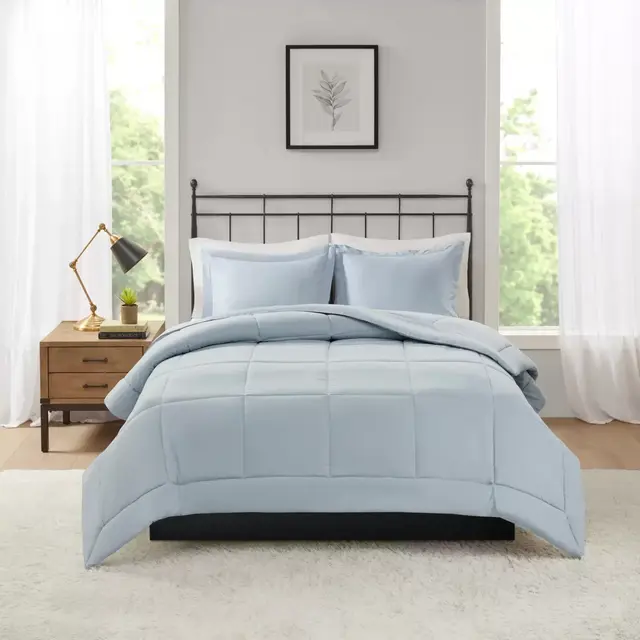 Madison Park Microcell Down Alternative King/California King Comforter Set in Blue