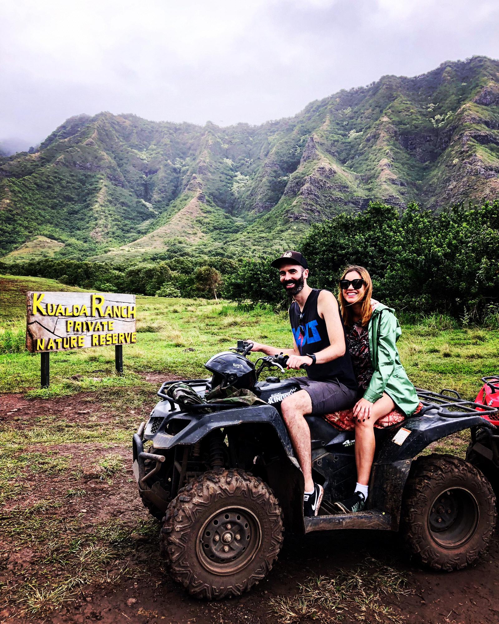 Took ATVs out in Jurassic Park (AKA Kualoa Ranch).