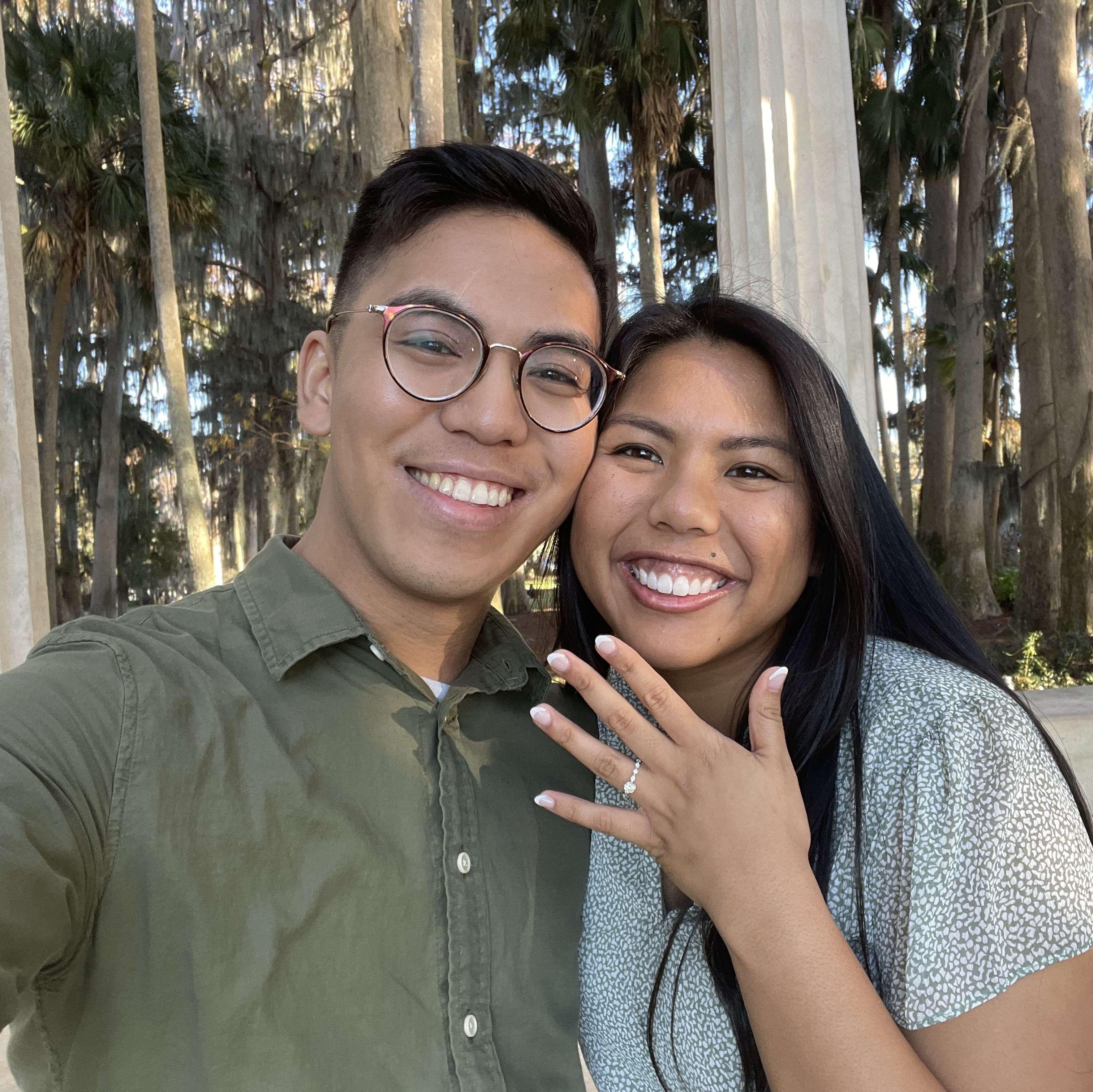 Engagement Day, Dec 25, 2021 @ Kraft Azalea Gardens in Winter Park, FL