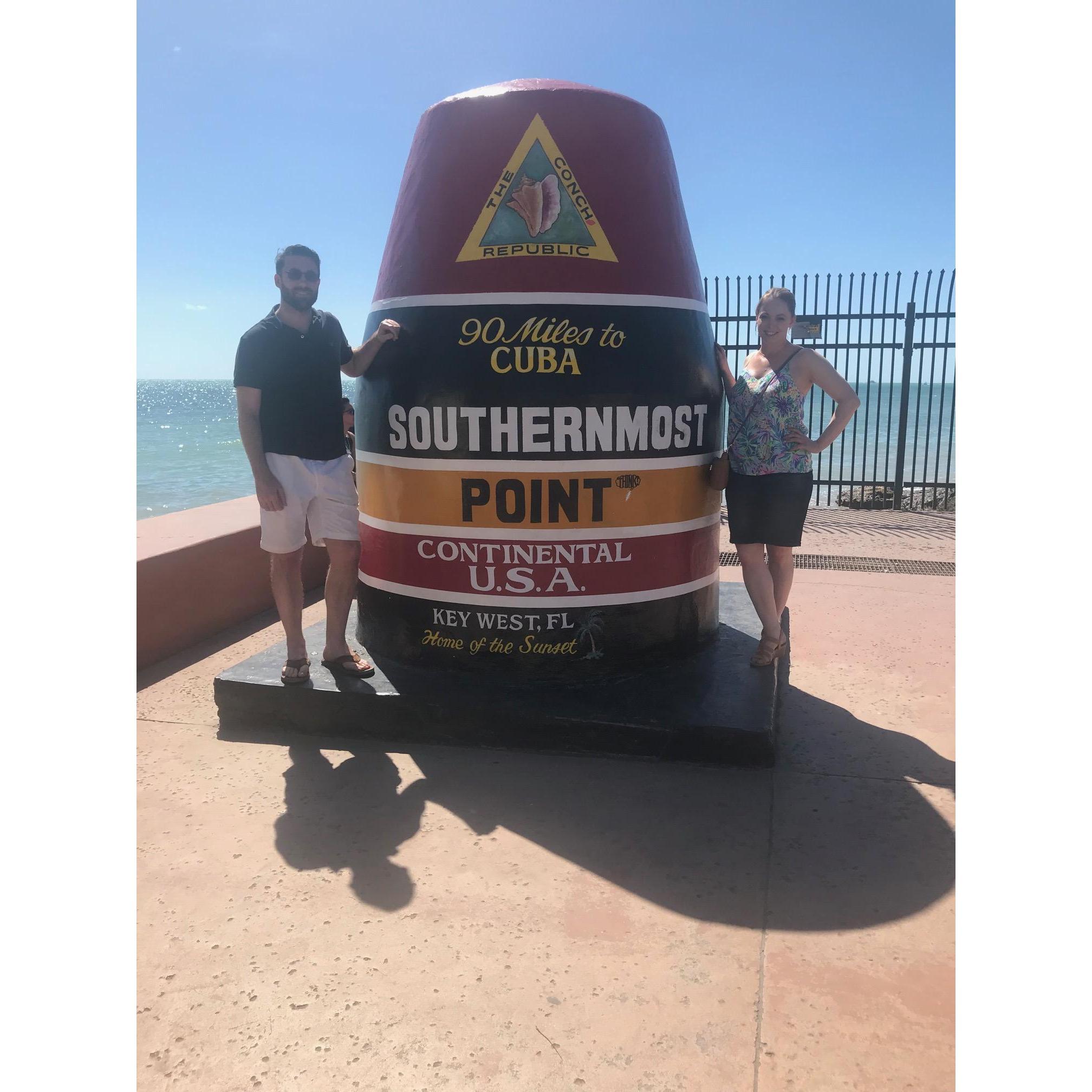 On our first vacation together to Key West, February, 2018