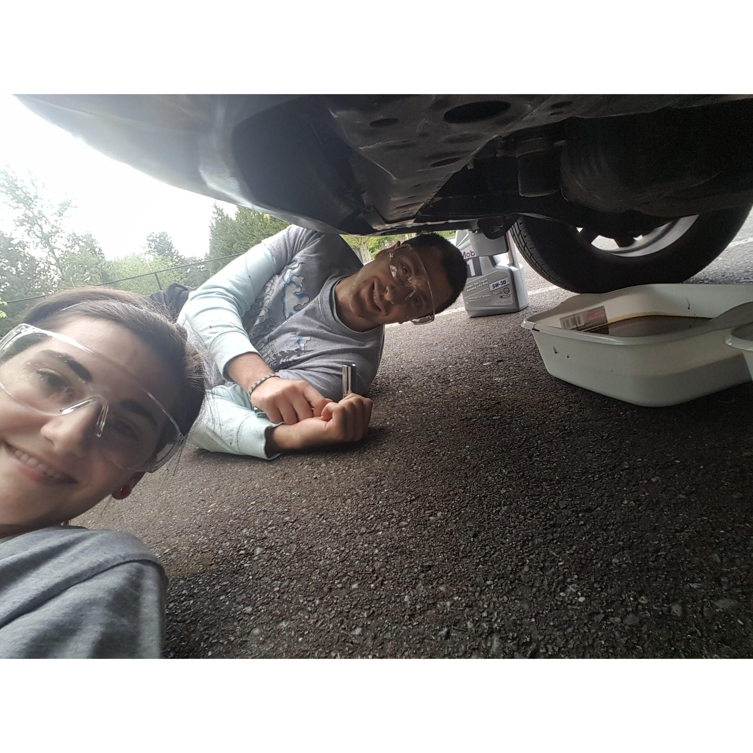 Spring 2020 North Bend, WA
Oil change done 30 seconds before a thunder storm.