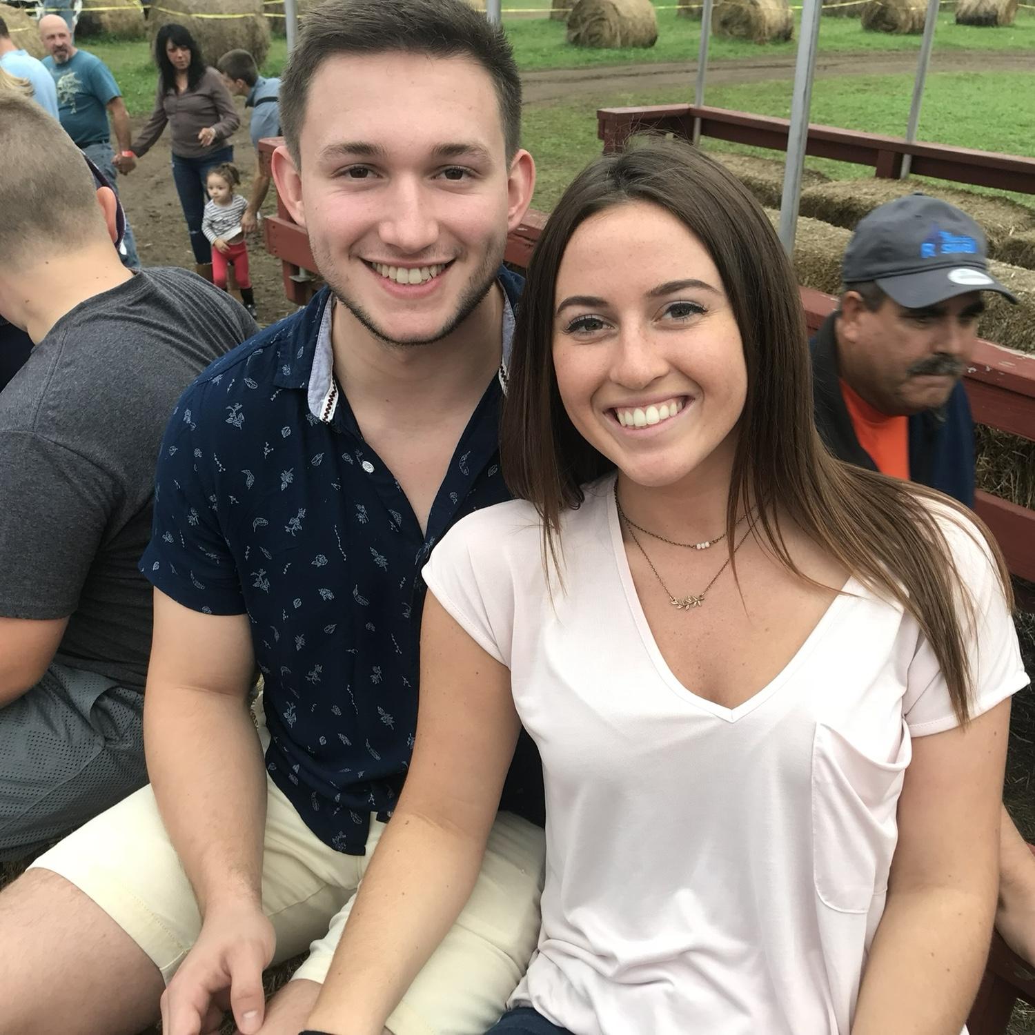 Our first picture together, ever!