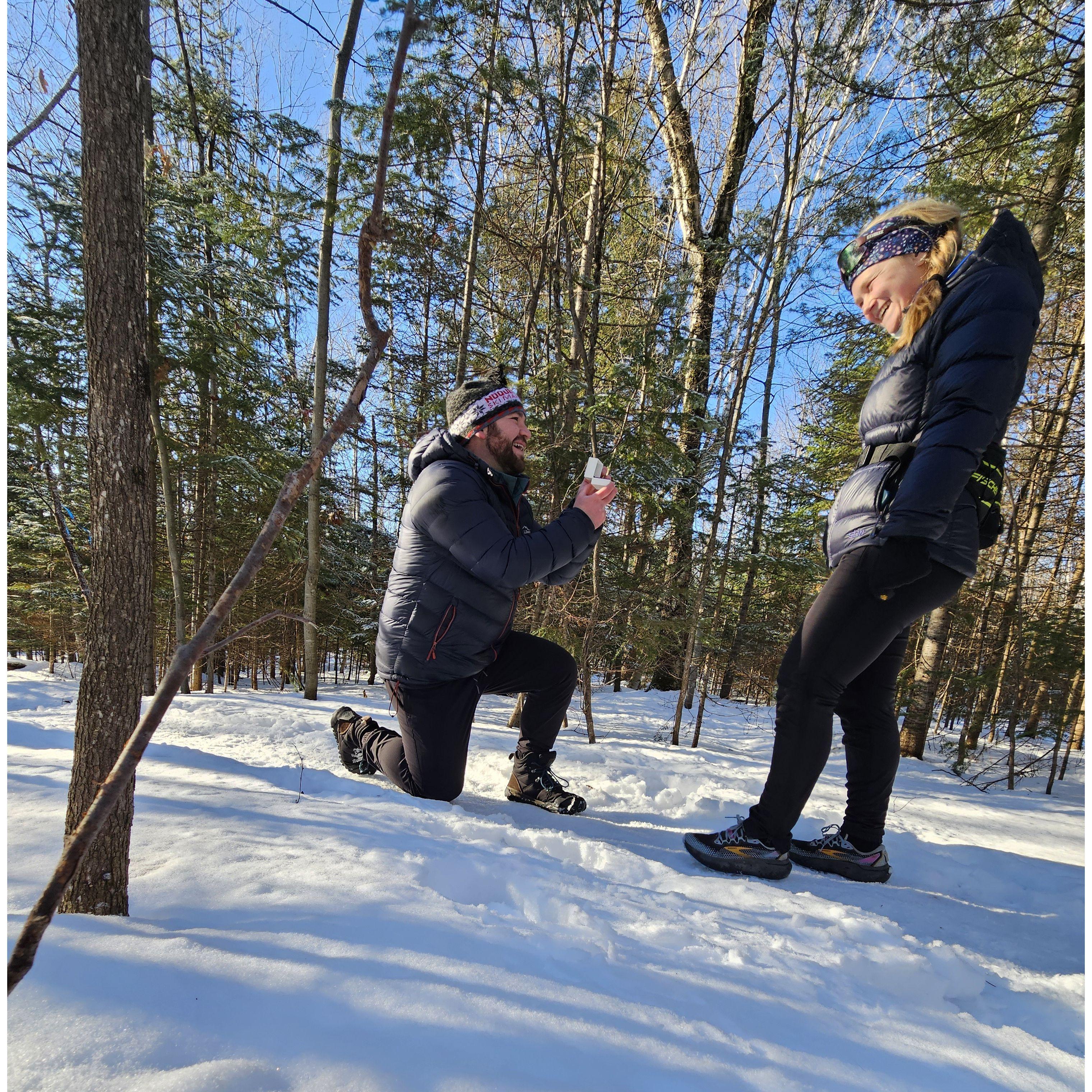 She said "yes"!!!
