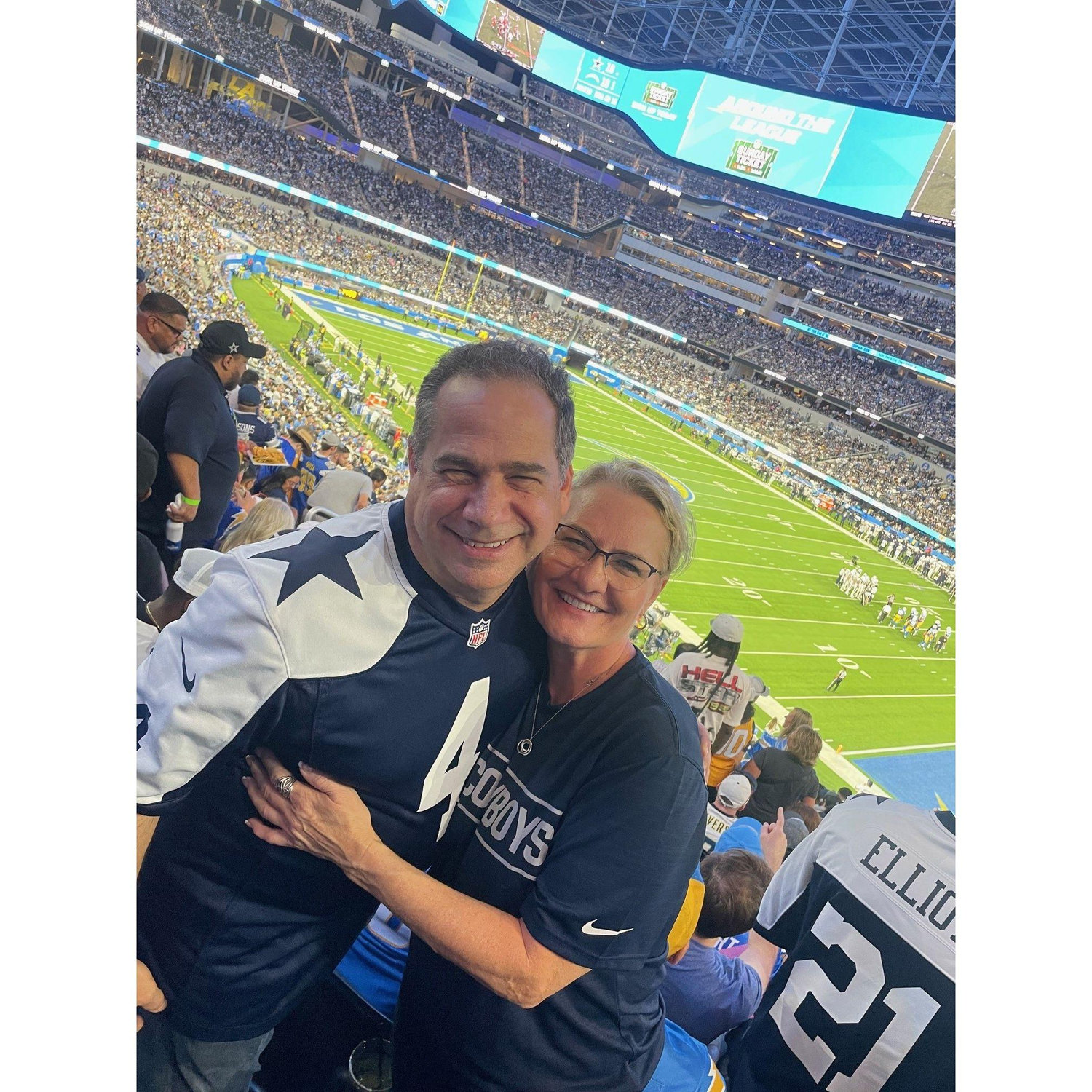 One of us is a Cowboy's fan : )