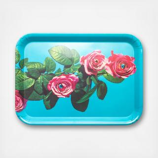 Toiletpaper Roses Melamine Tray