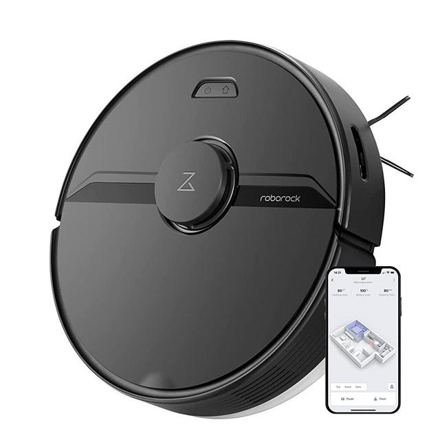 roborock Q7 Robot Vacuum and Mop, LiDAR Navigation, 2700Pa Suction, Multi-Level Mapping, 180mins Run-Time, Works with Alexa, Perfect for Hard Floors, Carpets, and Pet Hair (Black)