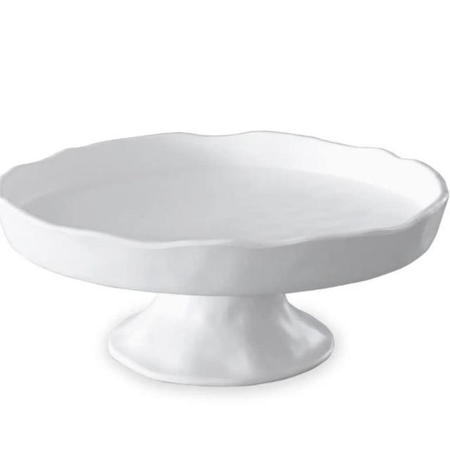 VIDA Nube Round Pedestal Cake Plate (White)